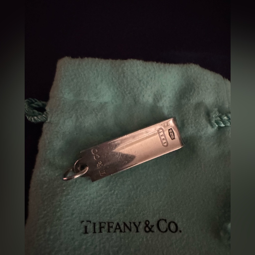 Tiffany & Co. Silver Rectangular Pendant